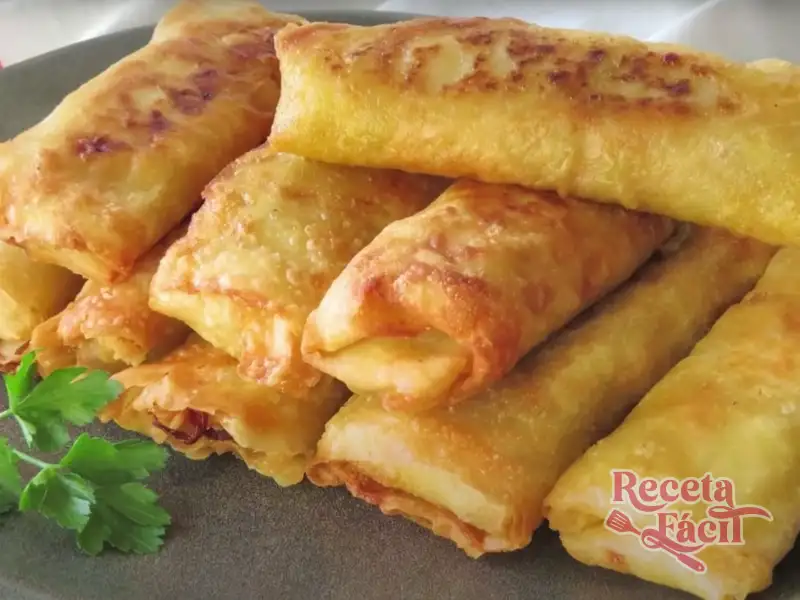 Rollitos de primavera crujientes hechos en casa